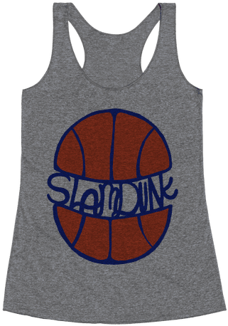 Basketball Slam Dunk Racerback Tank Top - Gorgeous Ladies Of Wrestling Shirt (484x484), Png Download