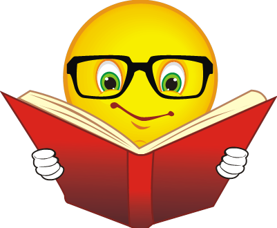 Reading Smiley (401x330), Png Download