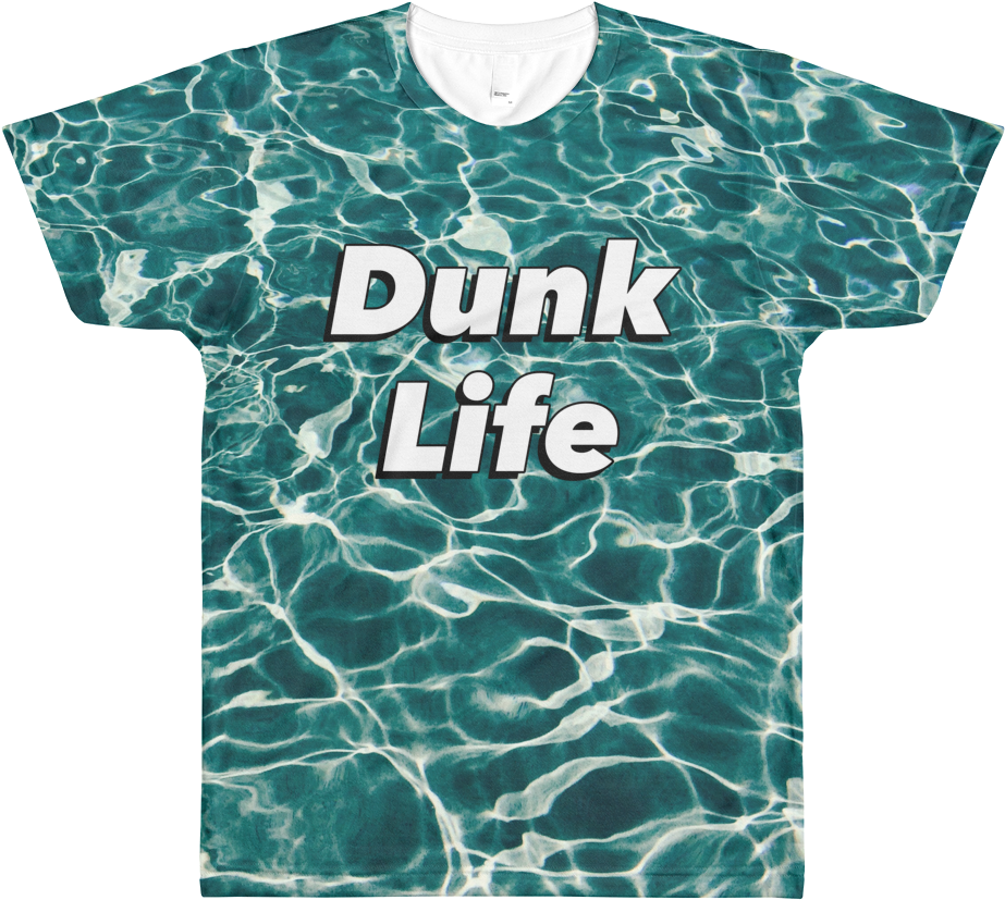 Aqua Dunk Life T-shirt - Zazzle Poolwassermuster Baby-decke (1000x1000), Png Download