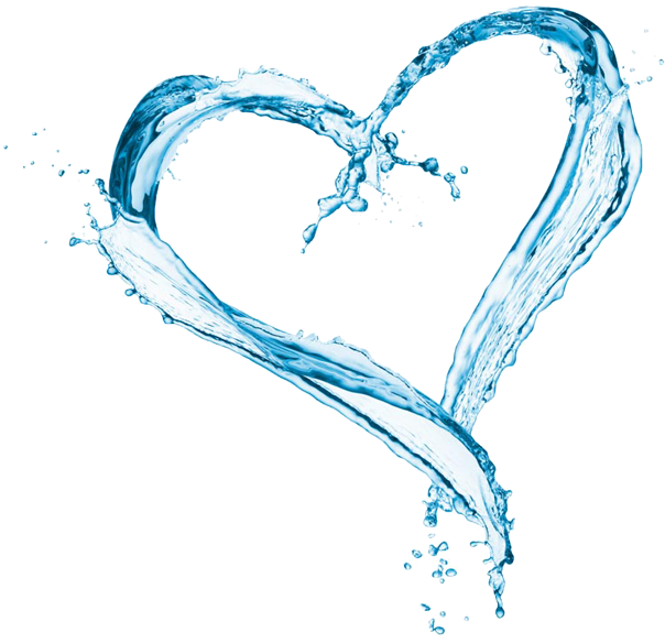 Maple Water Is Clear, Light And Refreshing - Water Splash Heart Png (640x590), Png Download
