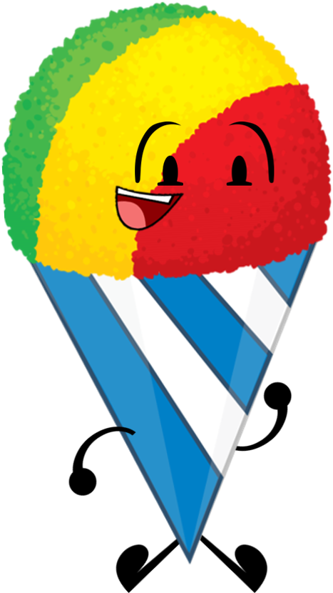 New Snowcone Pose - Snow Cone Clipart (499x841), Png Download