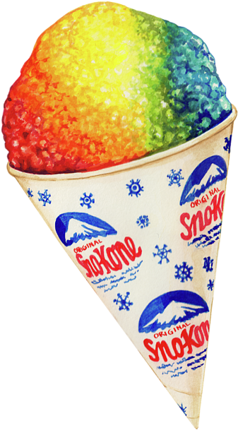 Click And Drag To Re-position The Image, If Desired - Snow Cone Sticker (452x700), Png Download