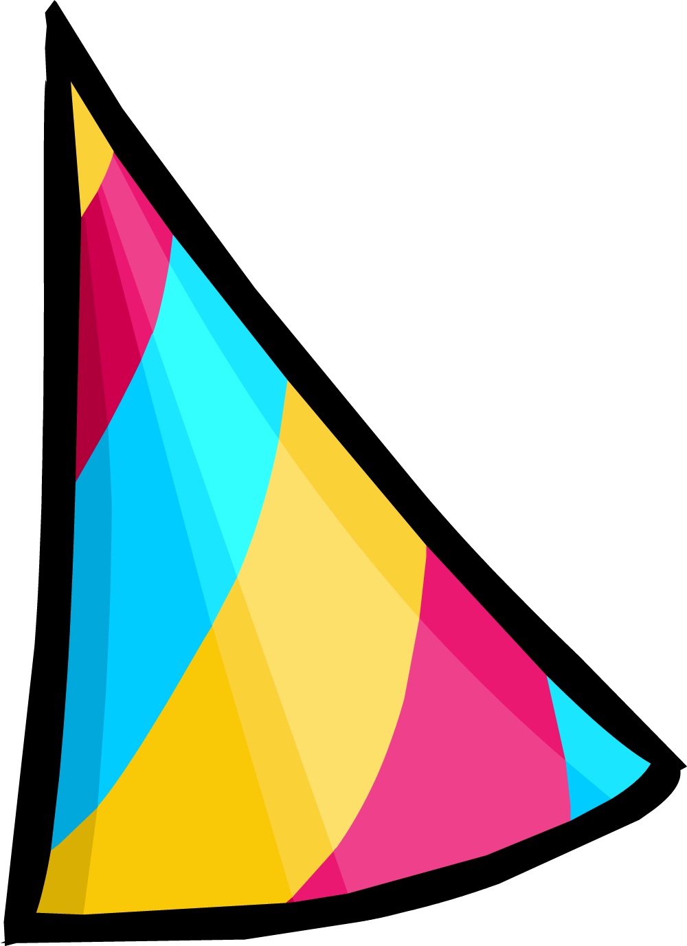 Snow Cone 3000 Party Hat Concept - Png Birthday Cone Hat (1000x1376), Png Download