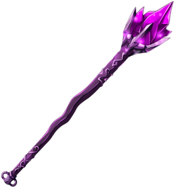 Purple Crystal Wand Medieval Rpg, Art Google, Fantasy - Dnd Wand (400x400), Png Download