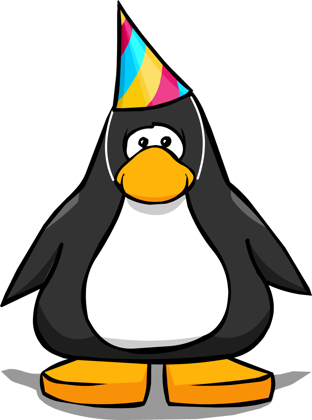 Snow Cone 3000 Party Hat On Player Card Concept - Club Penguin With Mohawk (1000x1346), Png Download