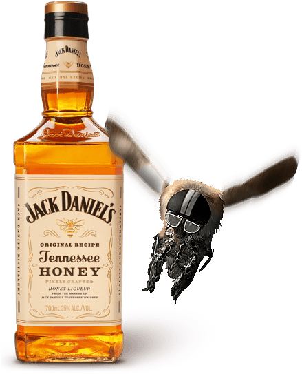 Whisky Jack Daniels Tennessee Honey (460x553), Png Download