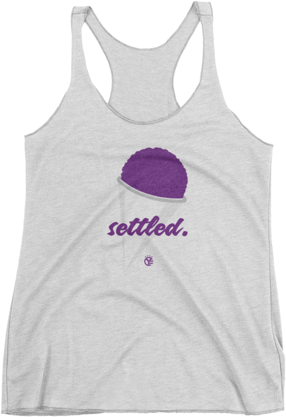 "settled" Grape Snow Cone Women's Tri-blend - Gangsta Aunt Tank Top. Racerback Workout Tank. Aunt (900x900), Png Download