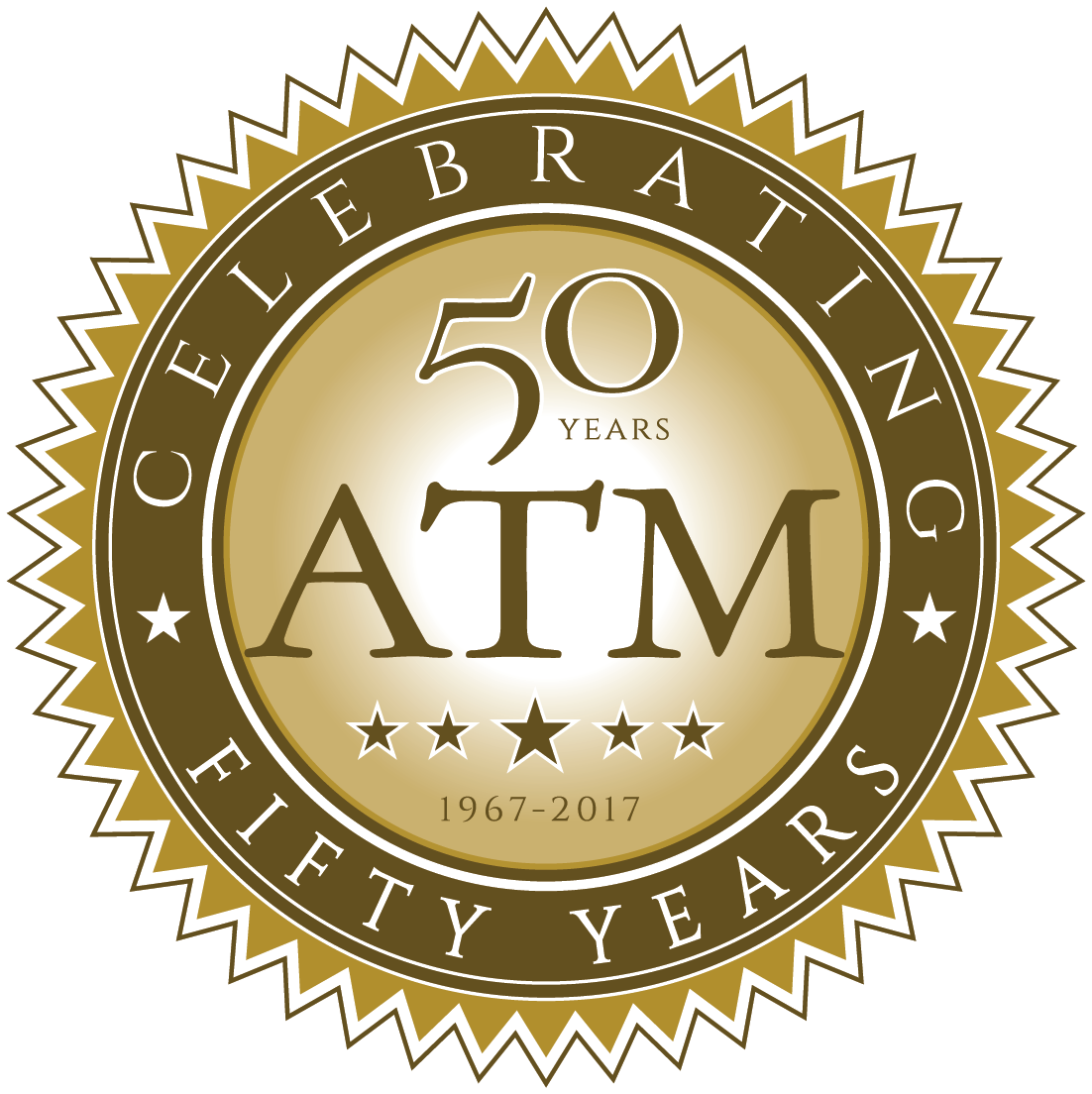 Png Transparent Background Version - 50 Years Of Atm (1102x1104), Png Download