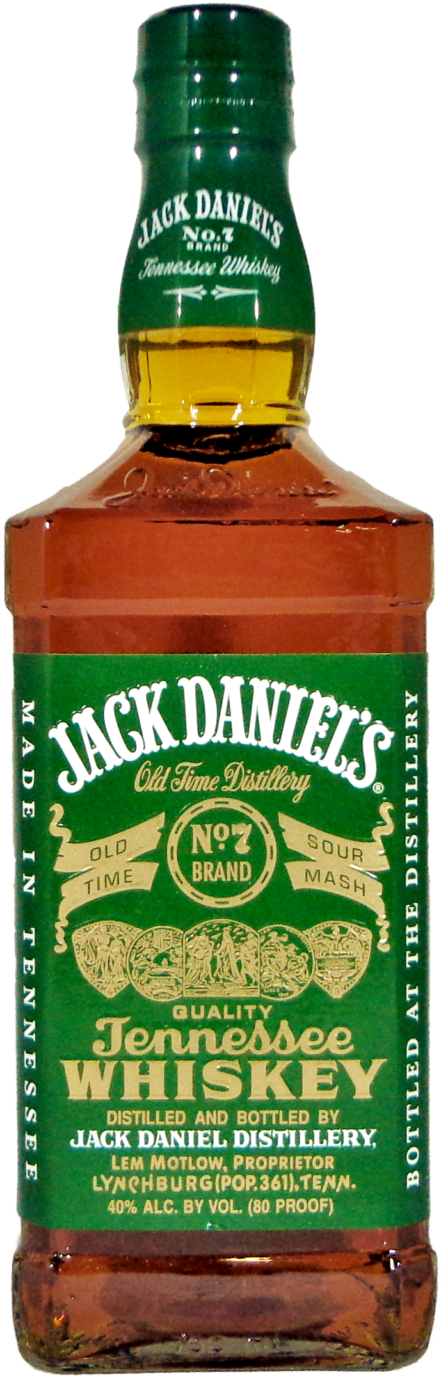 Green Label - Jack Daniels Green Bottle (800x1408), Png Download
