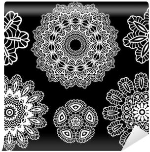 Lace Vector Png Download - Lace Pattern Vector (400x400), Png Download