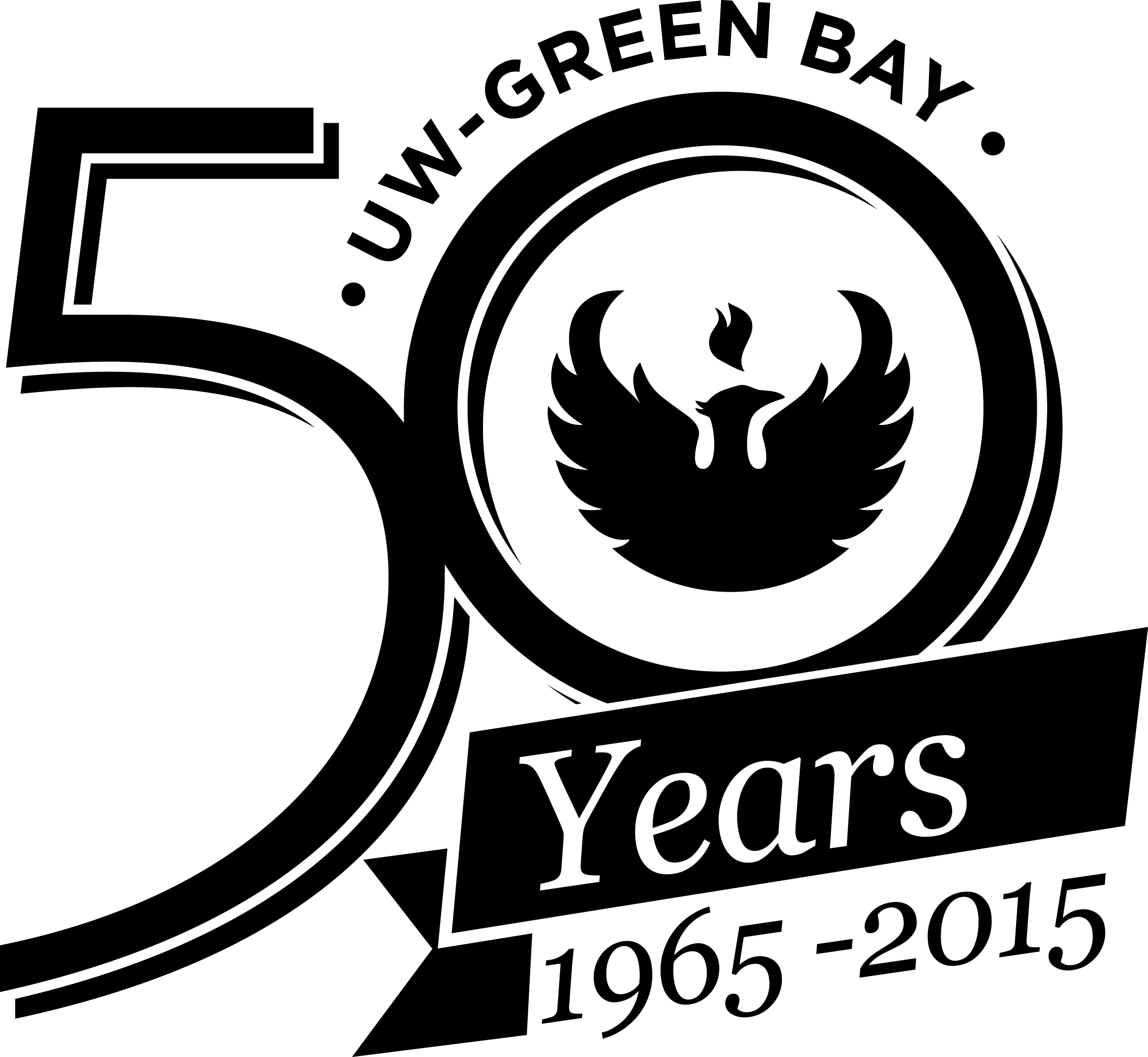 50th Anniversary Graphics - Uw Green Bay (2384x2194), Png Download