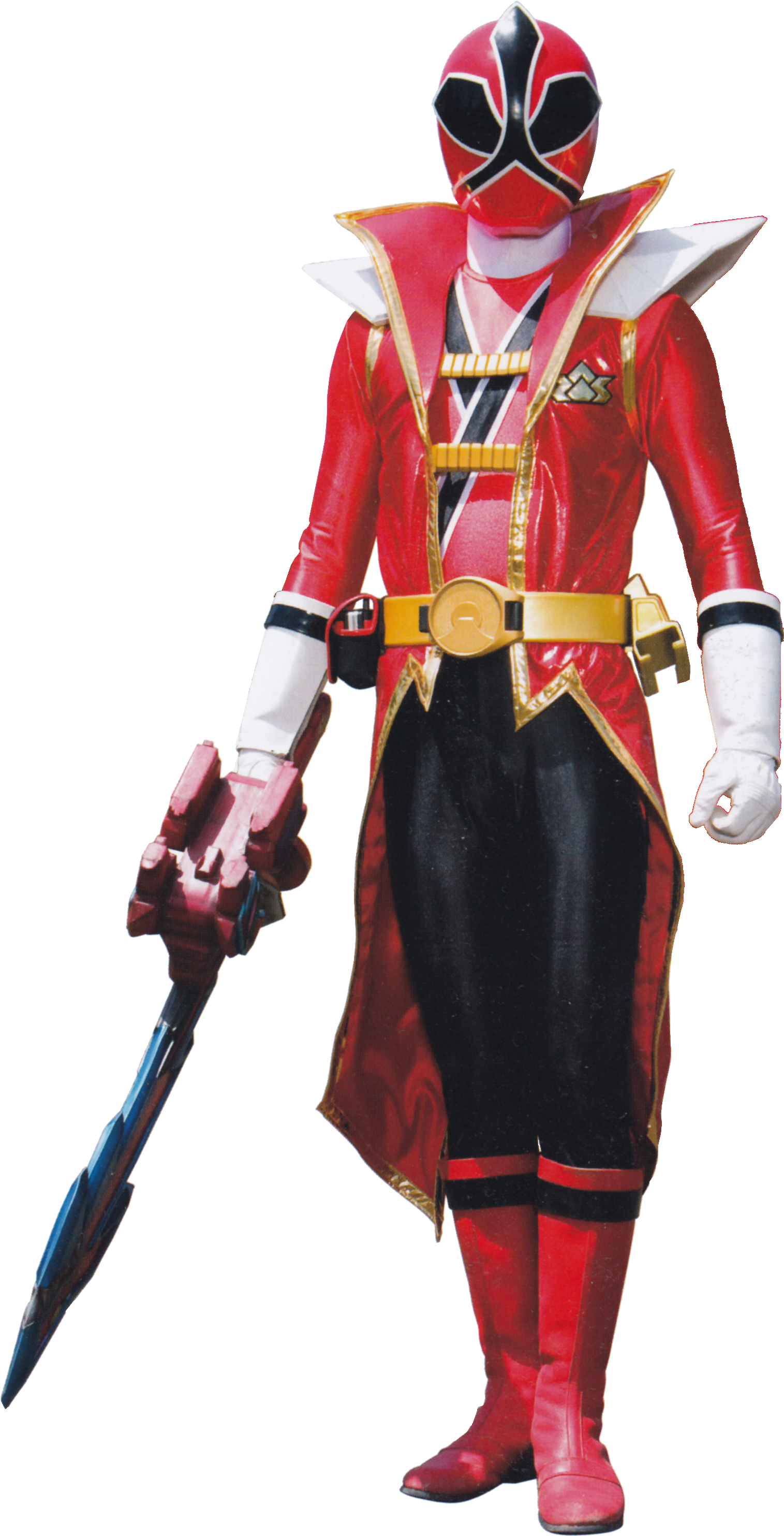 Prs-sharkred - Power Ranger Super Samurai Red Ranger (1564x2980), Png Download