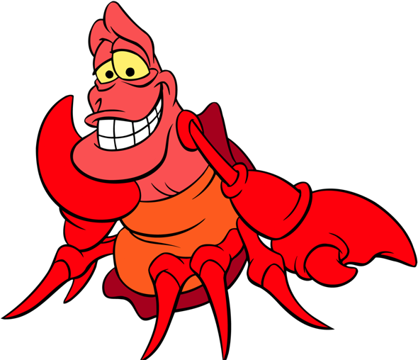Sebastian Crab Png Image - Sebastian The Little Mermaid Transparent (600x507), Png Download