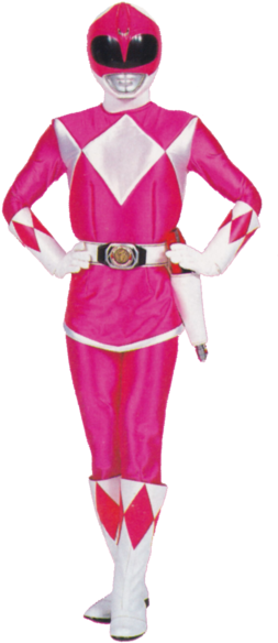 Share This Image - Power Rangers Mighty Morphin Pink Ranger (278x600), Png Download