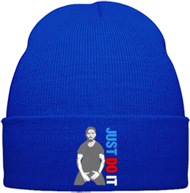 Shia Labeouf Just Do It Embroidery - Beanie (400x500), Png Download