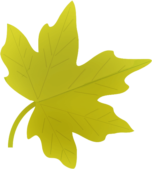 Clipart Green Leaf - Clipart Fall Leaves Png (587x620), Png Download