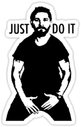 To Finish An Essay Past Midnight, The Inspirational - Just Do It Shia (449x431), Png Download
