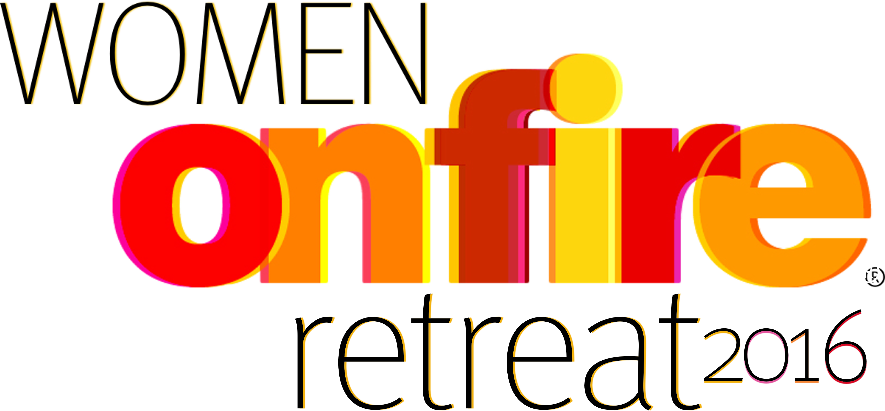 Retreat Logo - Women On Fire (3471x1627), Png Download
