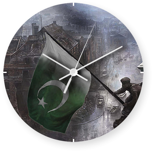 Pakistan Flag Printed Clock - Pakistan Army Wallpapers Hd (600x700), Png Download