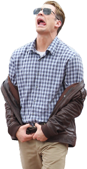 Chris Evans Sticker (500x586), Png Download
