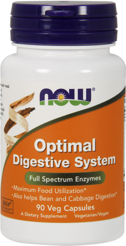 Optimal Digestive System Veg Capsules - L Lysine Now Foods (456x880), Png Download