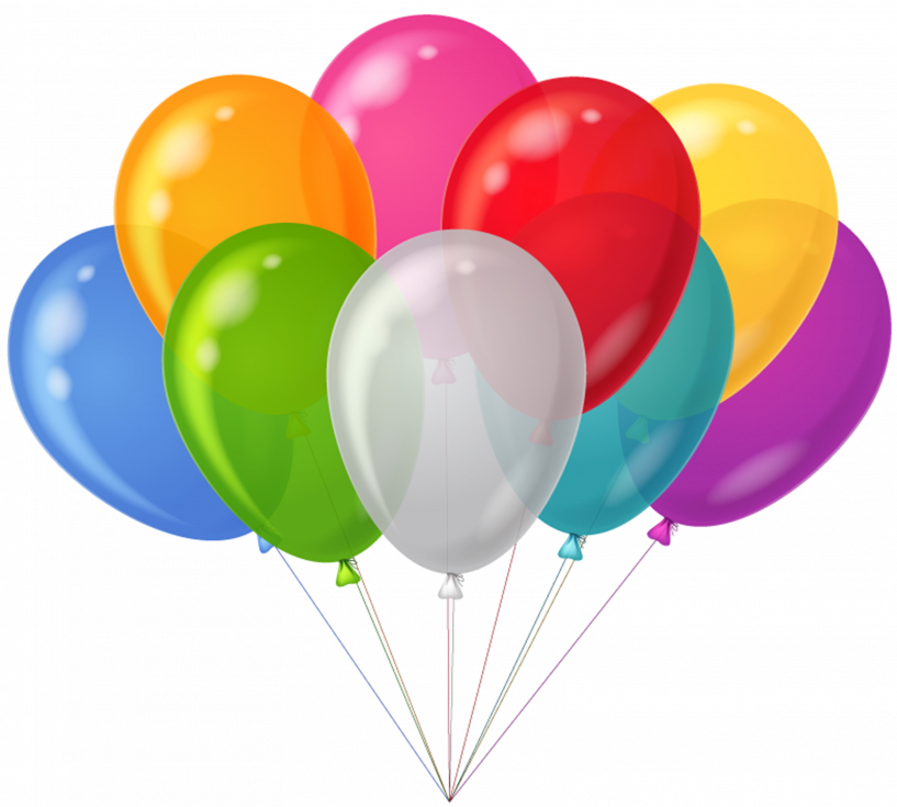 Balloons Clip Art Transparent Background (817x735), Png Download