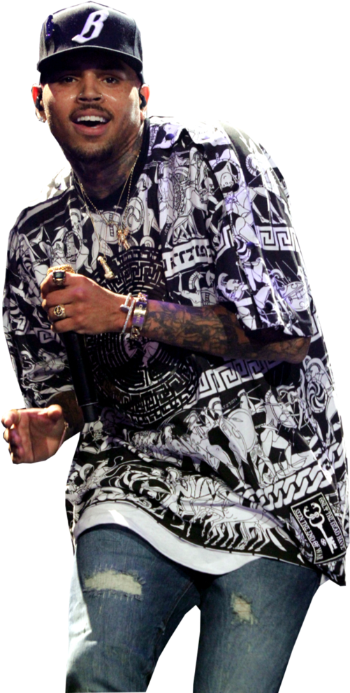 Chris Brown Png By Furyrps On Deviantart - Chris Brown In A Hat (730x1095), Png Download