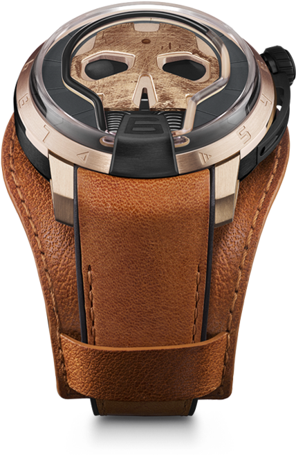 Skull 48 - 8 Mm - Watch (542x725), Png Download