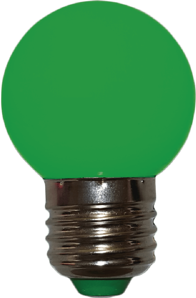 Bombillo Tipo Ping Pong Filamento Verde Micro Led - Light-emitting Diode (1112x1112), Png Download