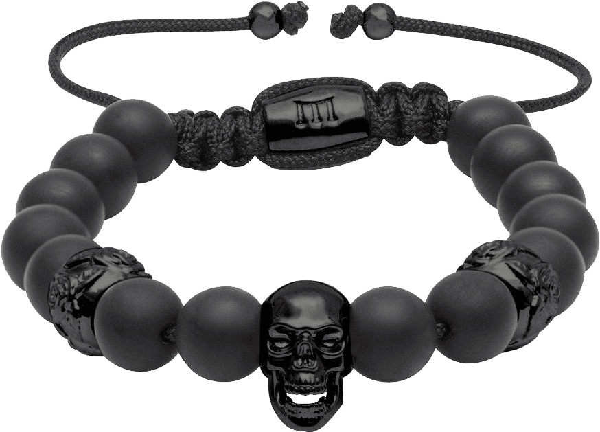 Black Gold Skull - Bracelet (1000x1000), Png Download