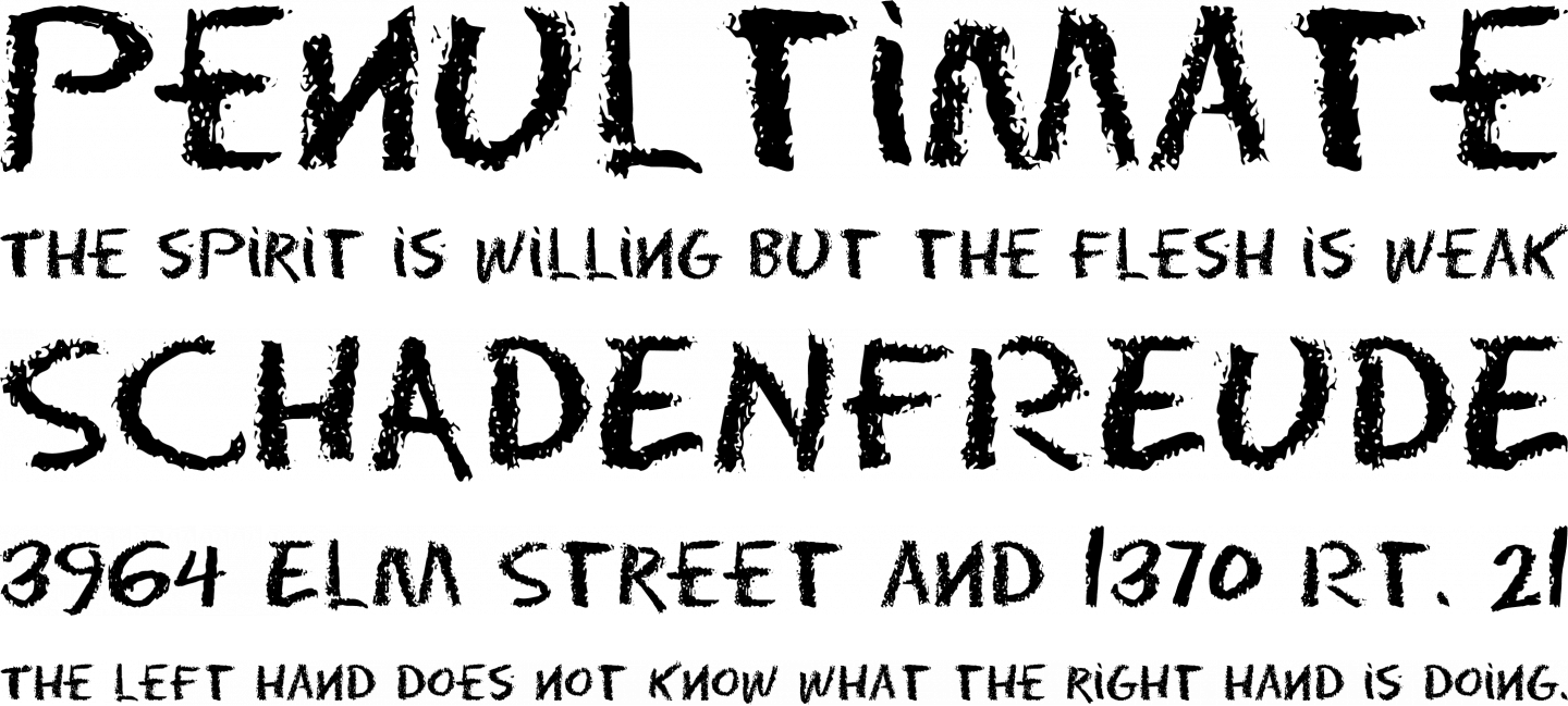 Eraser Font Phrases - Chalkboard Font Png (1440x649), Png Download