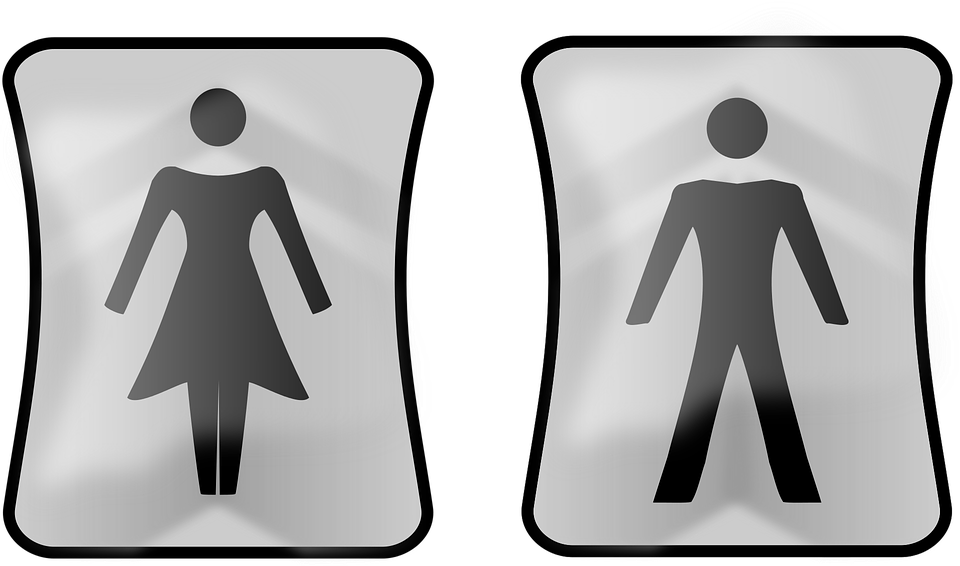 Wc, Toilets, Piktoramy Toilet, Sign, Male, Female - Ayaq Yolu (960x566), Png Download