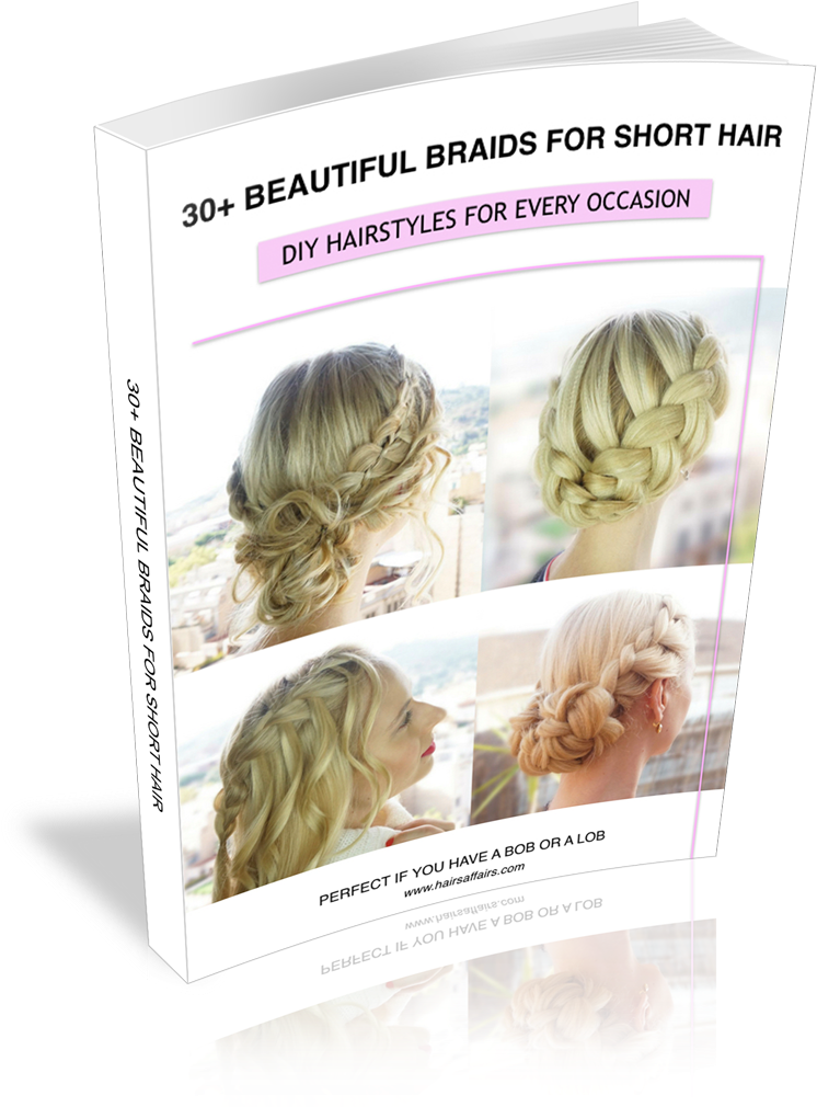 30 Beautiful Braids For Short Hair - Blond (829x1040), Png Download