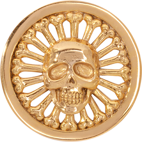 'golden Skull' - Gettysburg Cannons (600x600), Png Download