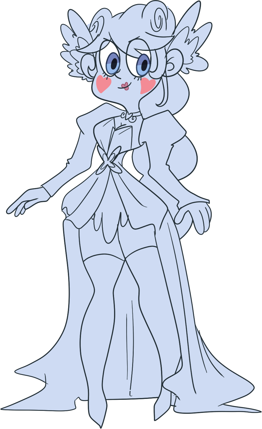 “ Quick Doodle Of Star I Picture That She'd Wear More - Cartoon (880x1440), Png Download