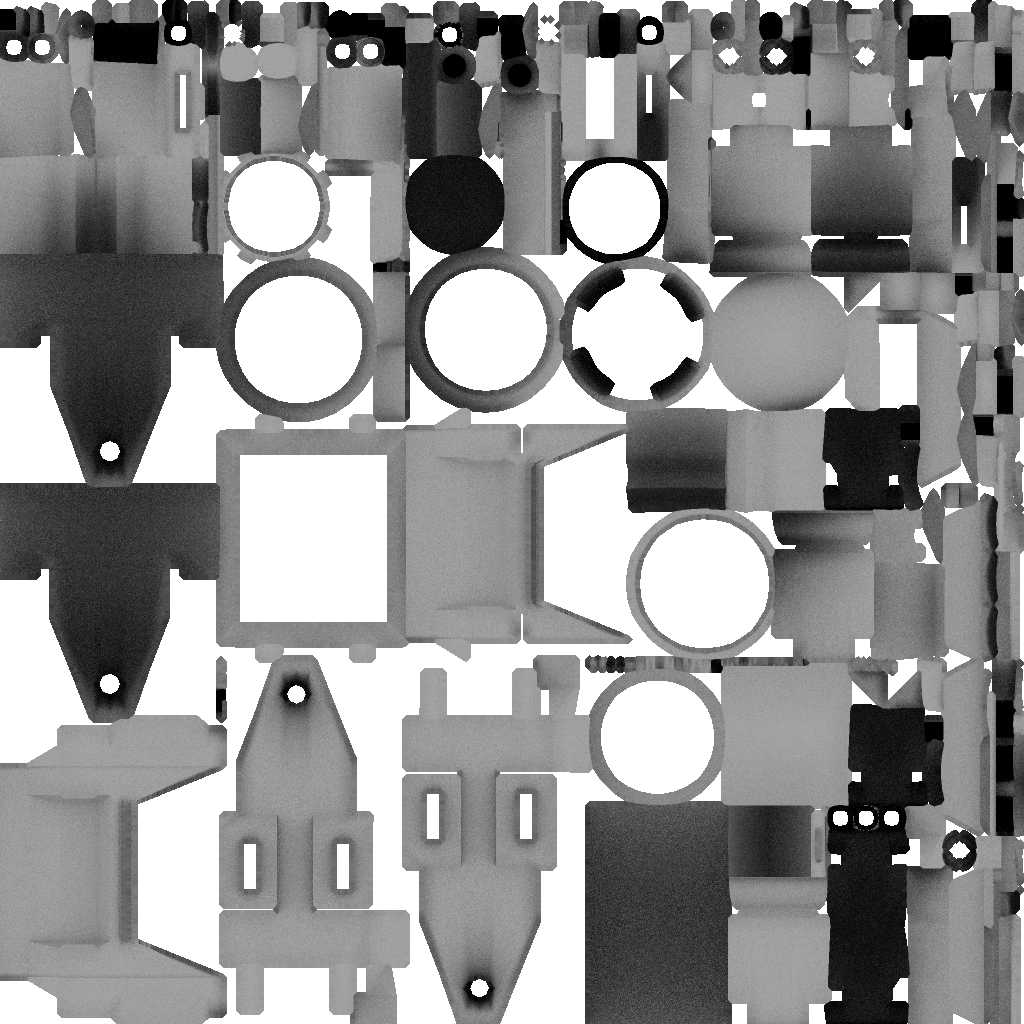 Ambient Occlusion Map Dots - Blender Ambient Occlusion Dots (1024x1024), Png Download