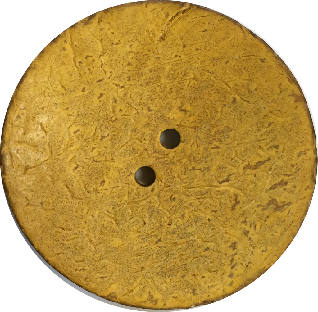 Mustard Yellow Extra Large Coconut Button "rustica" - Circle (1024x1005), Png Download