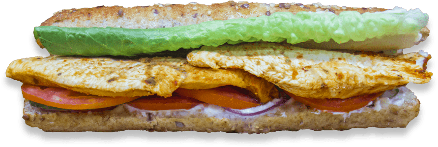 Chicken Sandwich - Chili Dog (1000x1000), Png Download