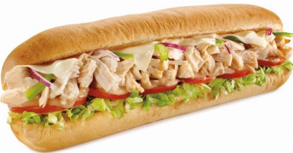 Rotisserie-style Chicken Sandwich - Subways Food (600x600), Png Download