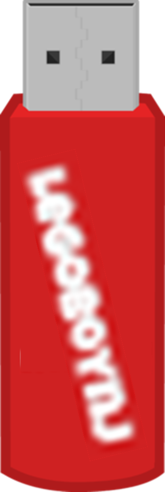 Flash Drive Old Body (333x989), Png Download
