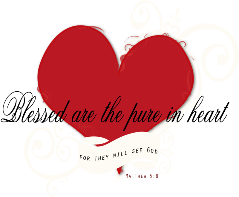 Blessed Are The Png Clipart - Heart (800x660), Png Download