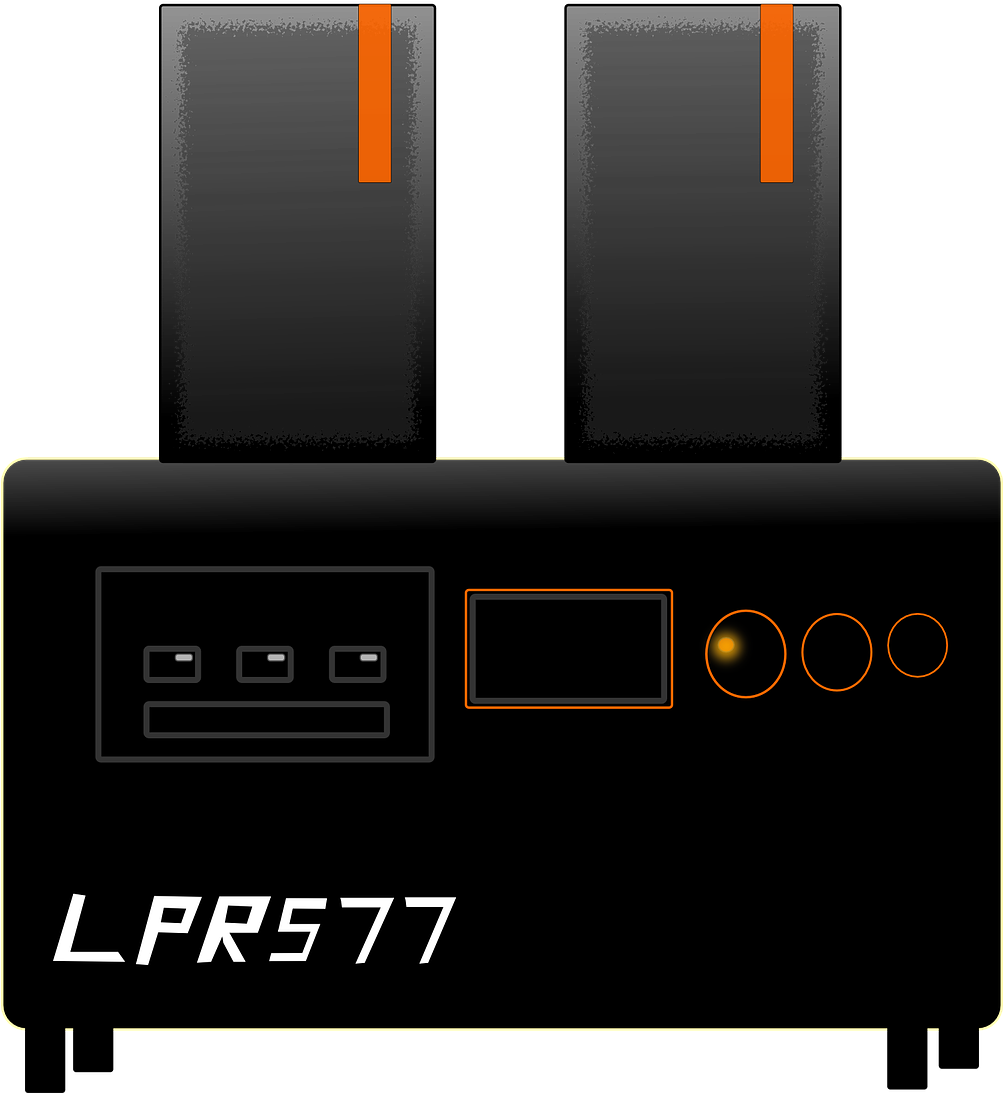 Stereo Speaker,music,audio,free Vector - Electronics (1002x1280), Png Download