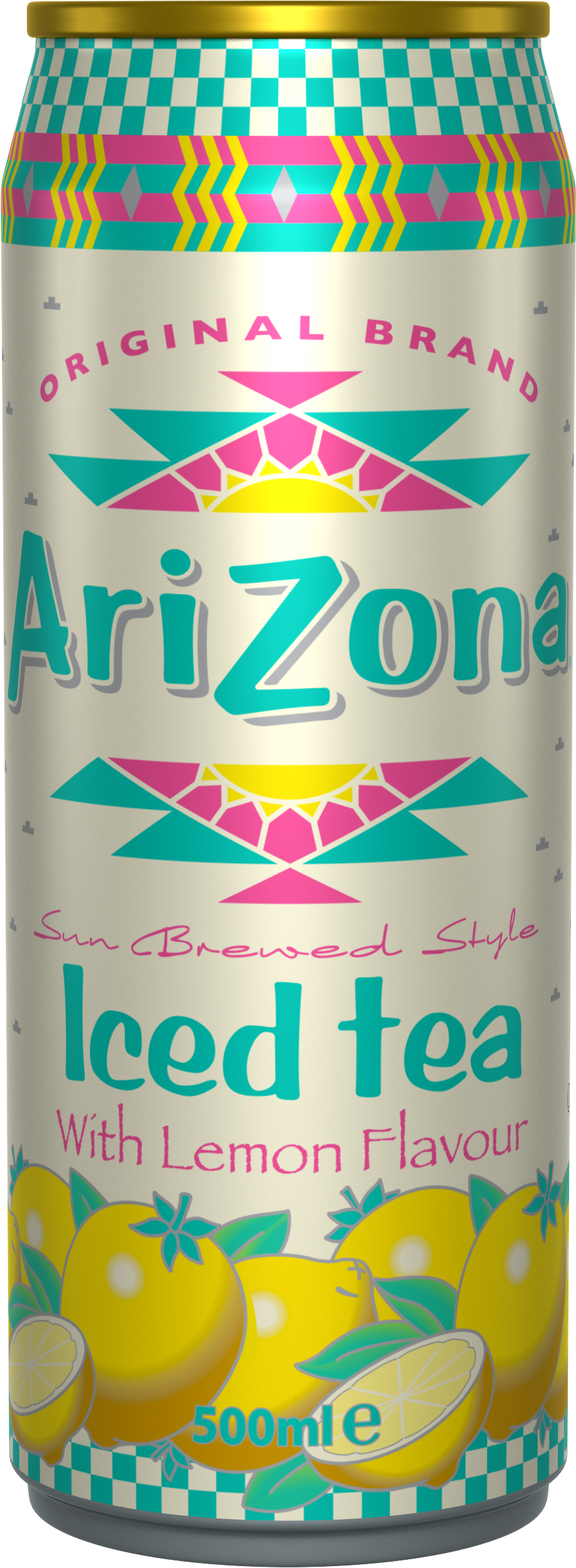 Arizona Iced Tea With Lemon Flavour Cans 12 X 0,5 Liter - Arizona Tea (1680x2720), Png Download