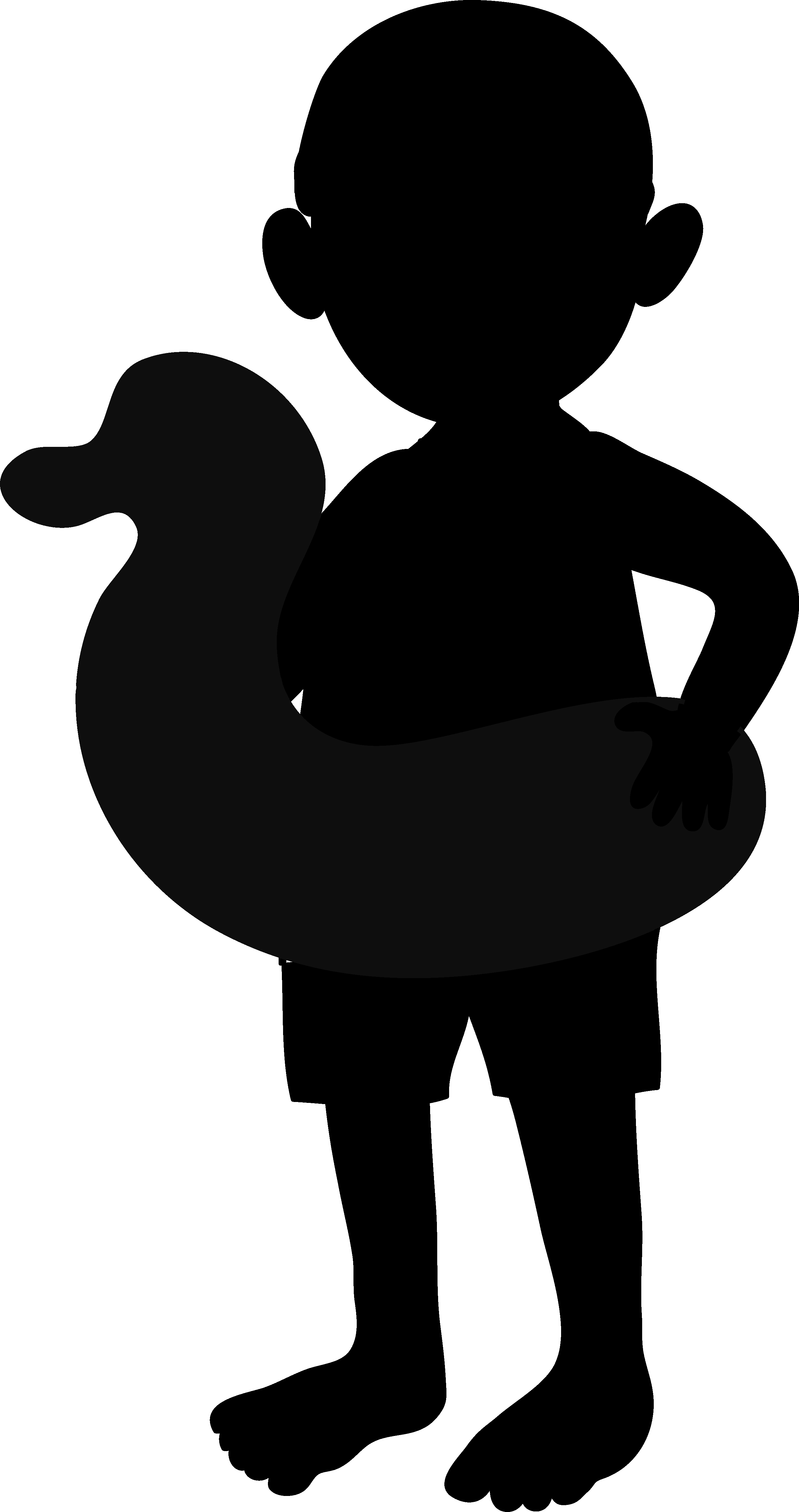 A Pool Party Is A Summer Classic Bring Your Floaties - Silhouette Detective (2690x5089), Png Download