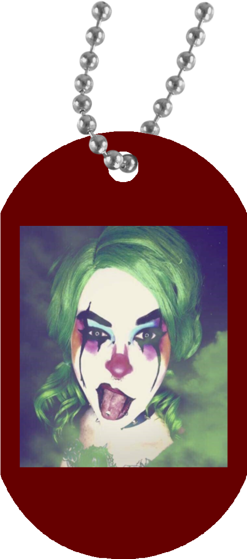 Clown White Dog Tag - Dog Tag (1155x1155), Png Download