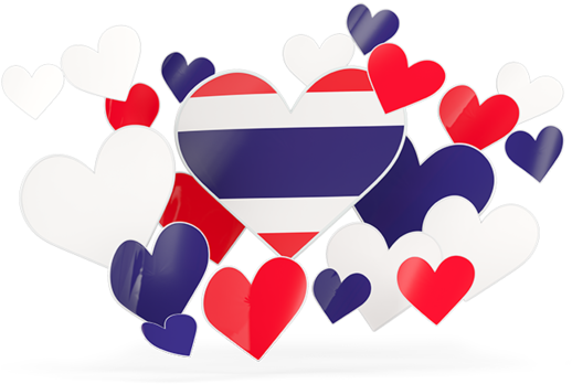 Illustration Of Flag Of Thailand - Pakistan Flag In Heart Shape (640x480), Png Download
