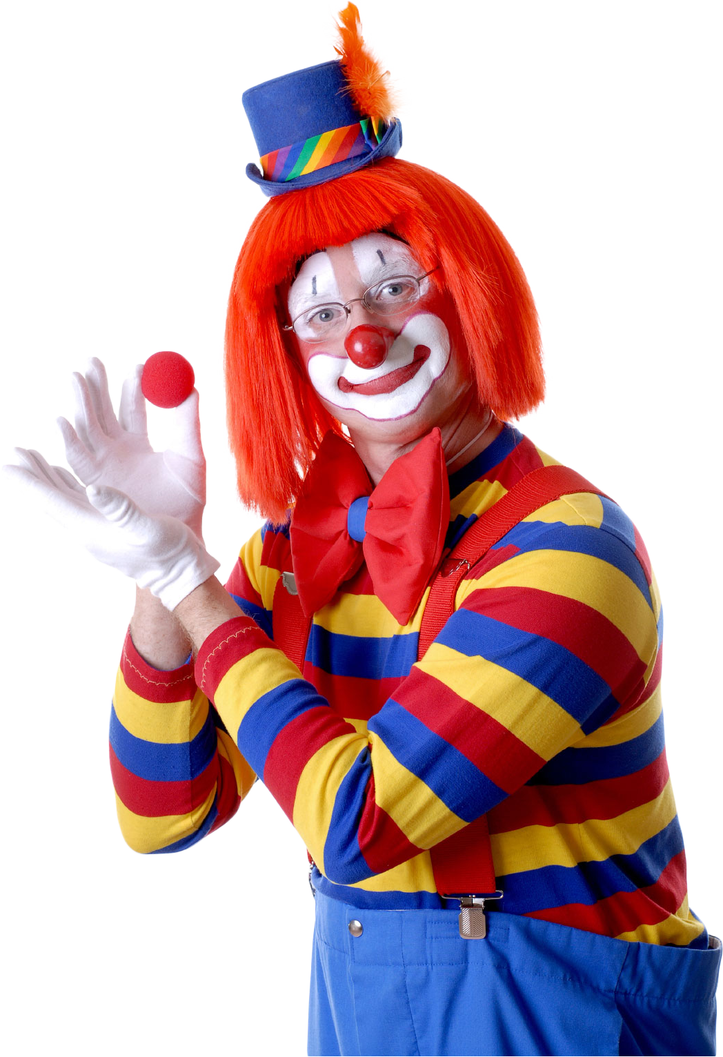 Blue And Orange Clowns (1048x1532), Png Download