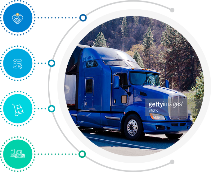 Infograph - Semi-trailer Truck (680x553), Png Download