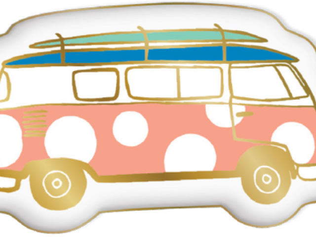 Bus Clipart Beach - Beach Bus Clip Art (640x480), Png Download