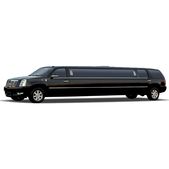 Broadway Elite Cadillac Escalade Stretch Limosuine - Limousine Black Car (575x575), Png Download